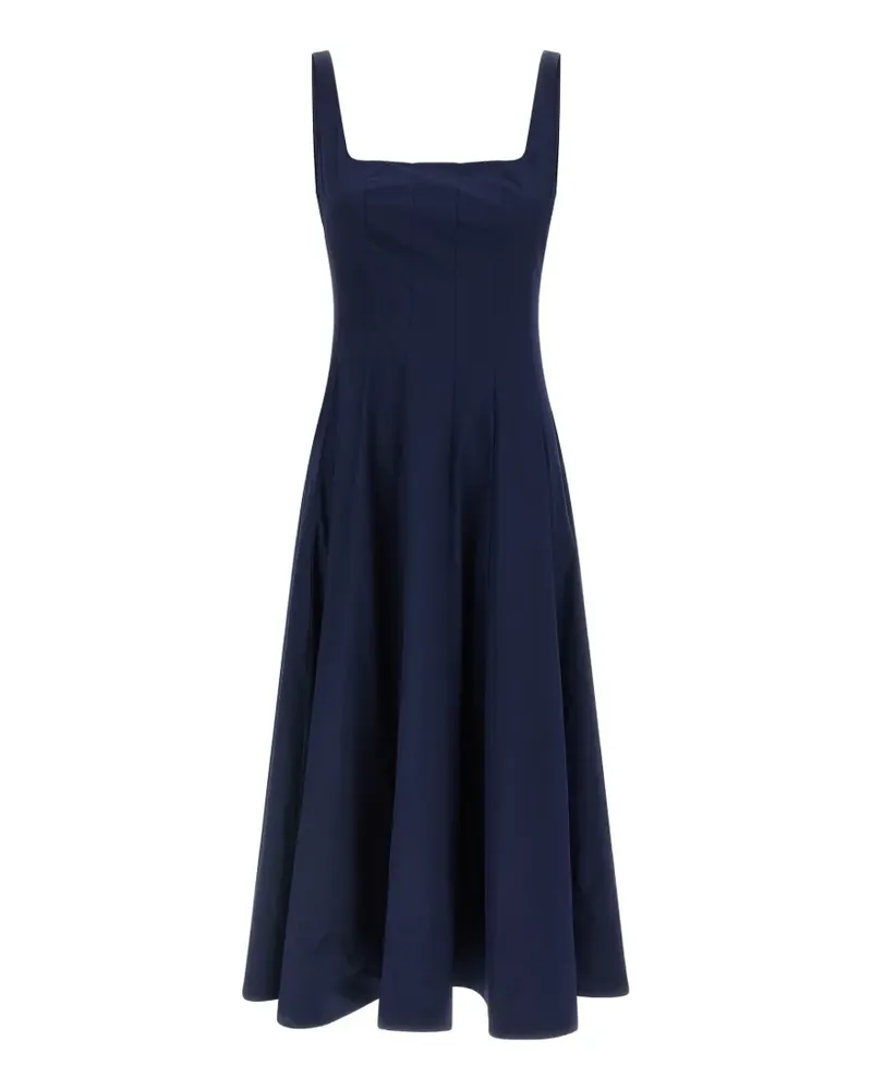 STAUD corset panel midi dress - Blau Blau