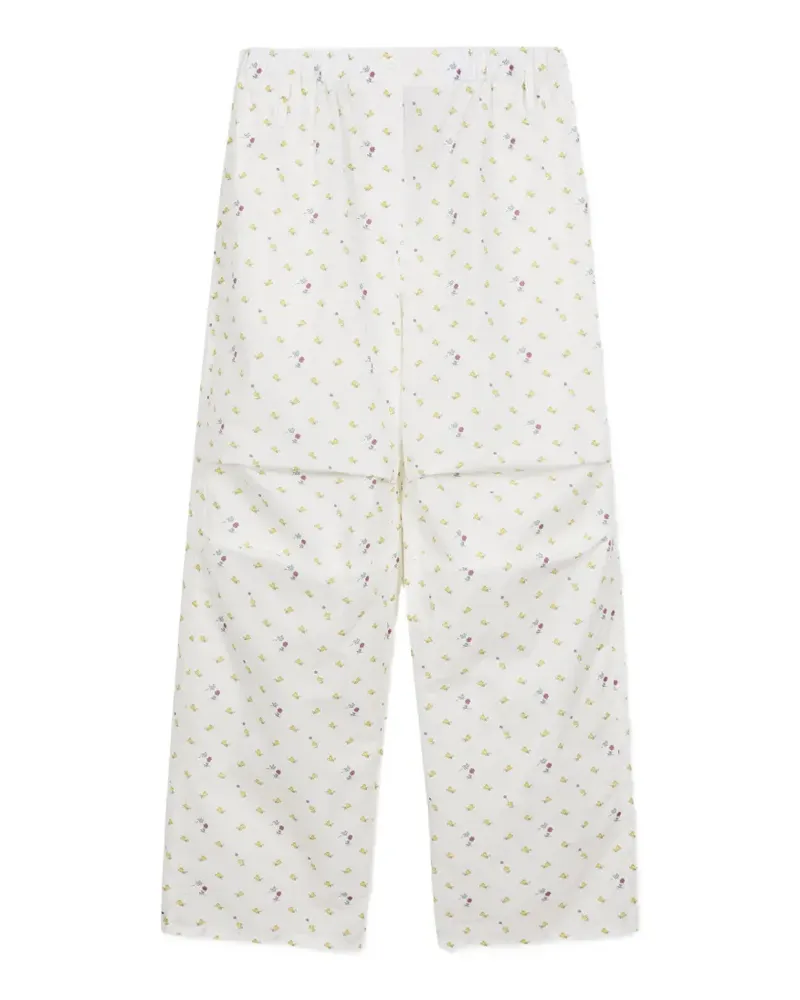Marge Sherwood Peanuts Woodstock straight-leg trousers - Weiß Weiß