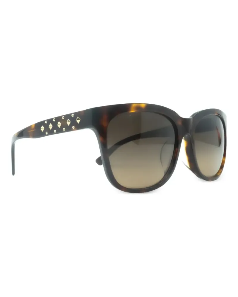 MCM Sonnenbrille mit eckigem Gestell - Braun Braun