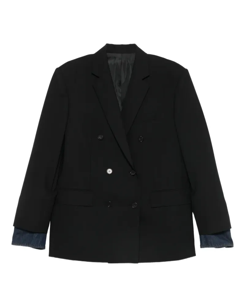 JUUN.J double-breasted buttoned blazer - Schwarz Schwarz