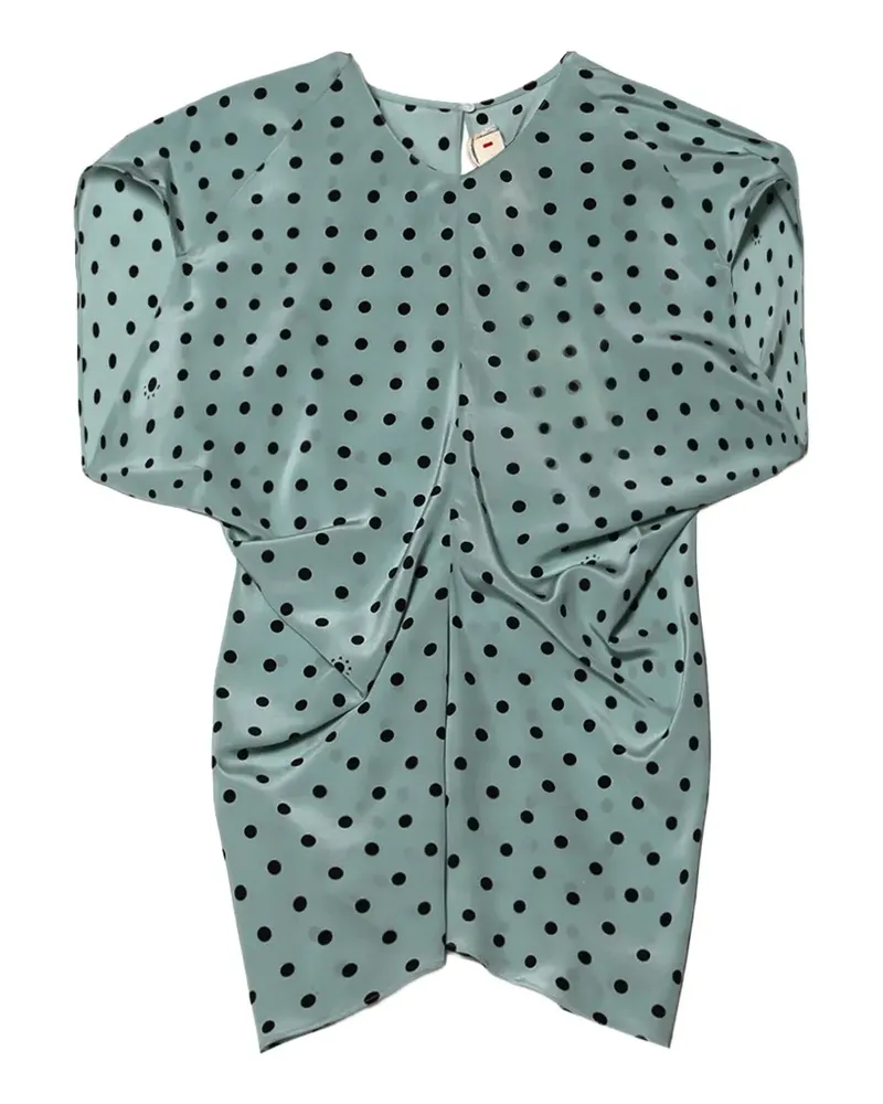 Marni Bluse mit Polka Dots - Blau Blau