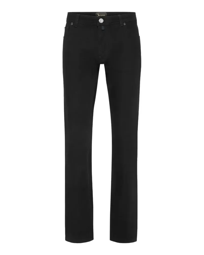 Billionaire Gerade Jeans im Five-Pocket-Design - Schwarz Schwarz