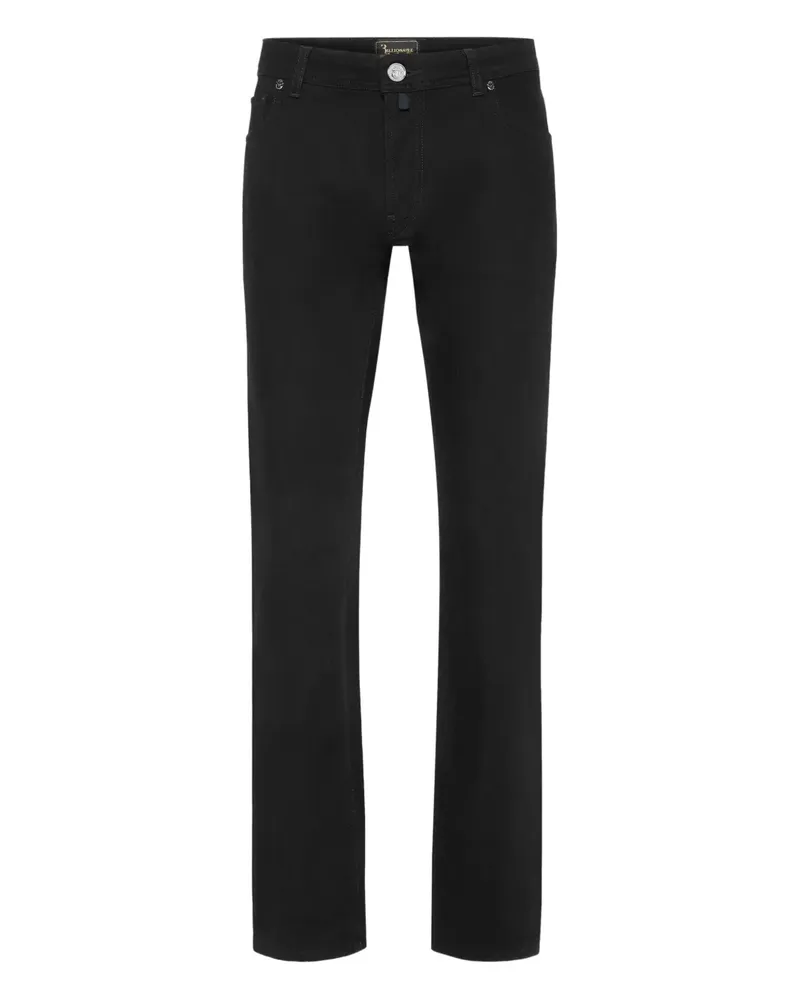 Billionaire Gerade Jeans im Five-Pocket-Design - Schwarz Schwarz