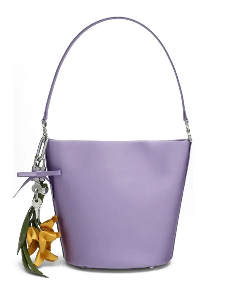 Self-Portrait Beuteltasche aus Satin - Violett Violett