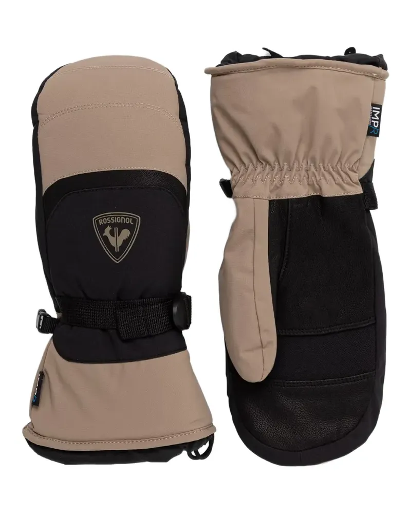 Rossignol logo-print gloves - Schwarz Schwarz