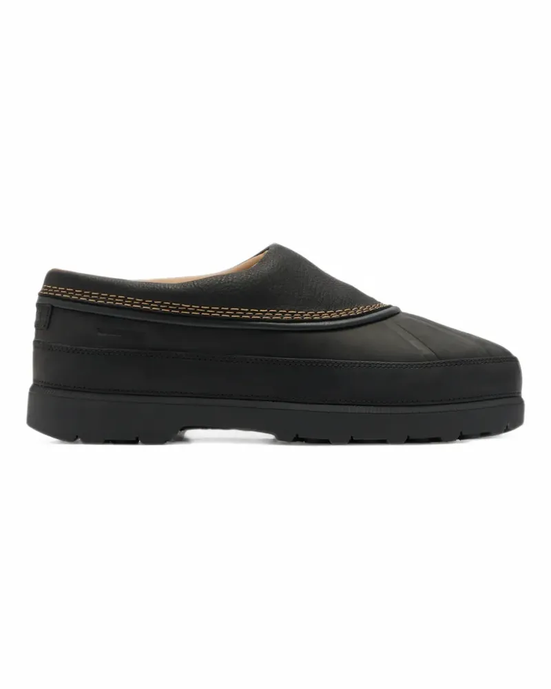 Sorel Ambler Mules mit Kontrastnähten - Schwarz Schwarz