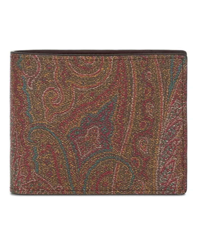 Etro Arnica Portemonnaie mit Paisleymuster - Braun Braun