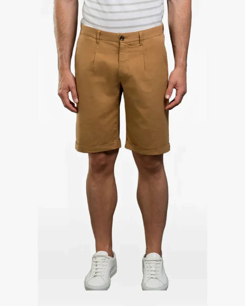 MOORER Alicudi-BB twill shorts - Nude Nude