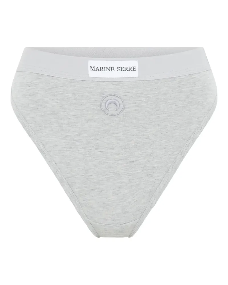 Marine Serre High-Waist-Slip mit Moon-Logo - Grau Grau