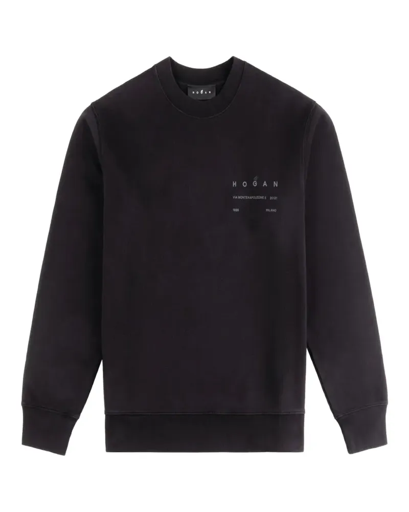 Hogan round-neck print sweatshirt - Schwarz Schwarz