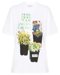 J.W.Anderson T-Shirt mit Blumentopf-Print Weiß