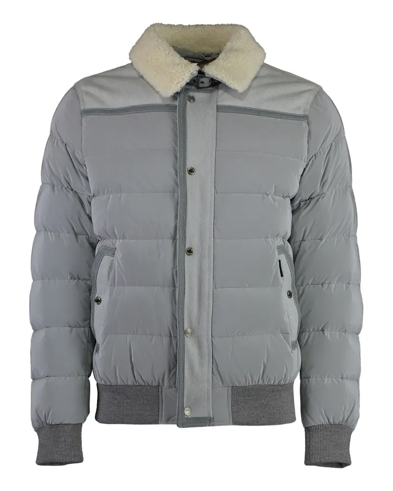 MOORER Jacke mit Shearling-Kragen - Grau Grau