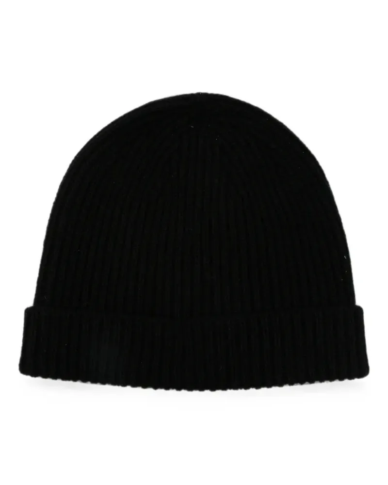 Rick Owens ribbed-knit beanie hat - Schwarz Schwarz