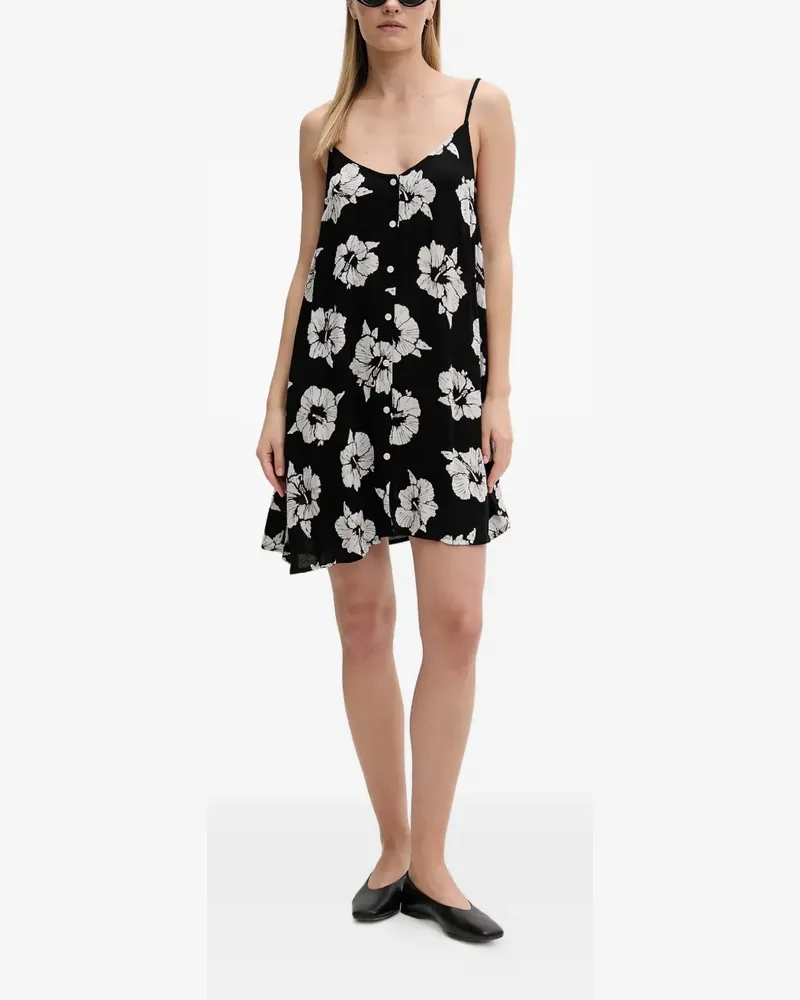 Rip Curl Party Pack floral-print button-front mini dress - Schwarz Schwarz