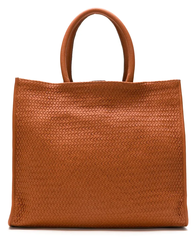 Sarah Chofakian Gewebte Handtasche - Braun Braun