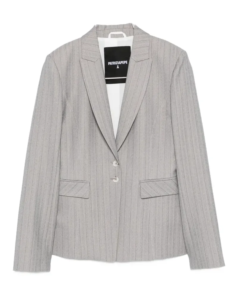 Patrizia Pepe slim pinstripe blazer - Grau Grau