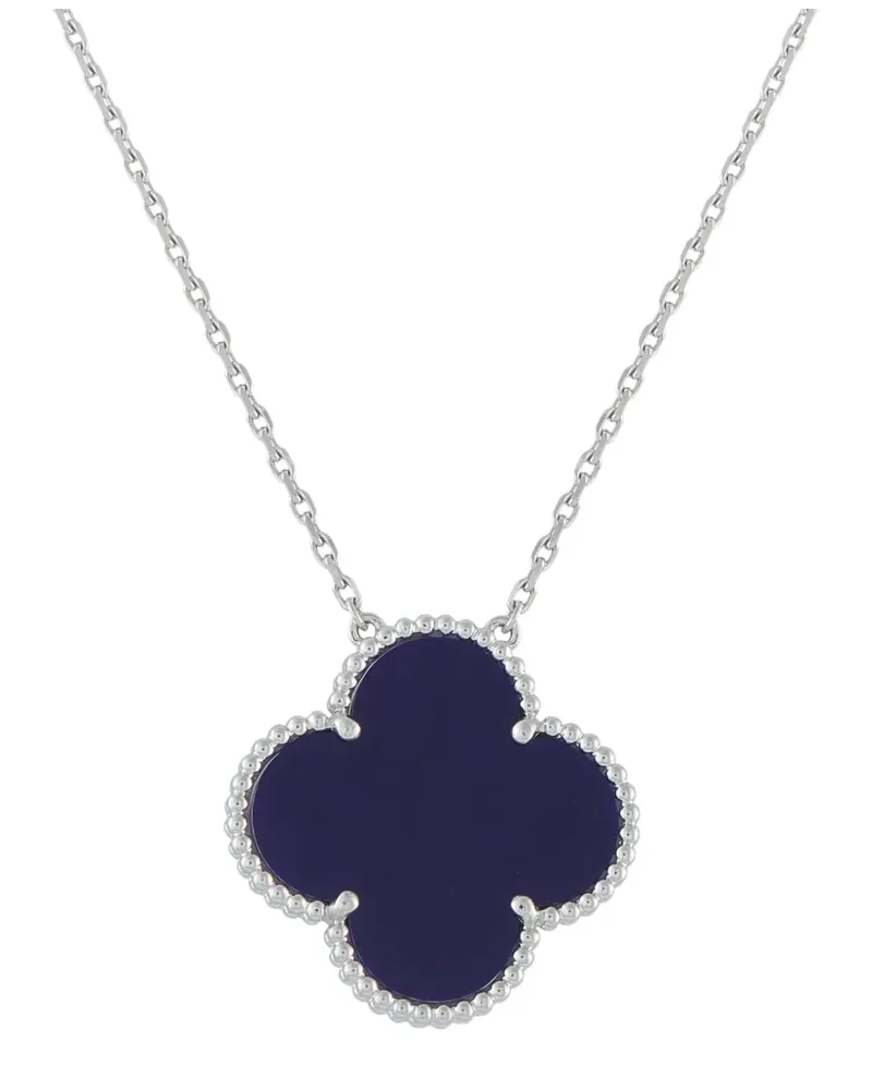 Van Cleef & Arpels Magic Alhambra porcelain necklace - Silber Silber
