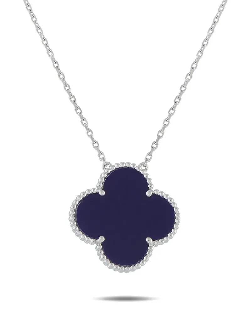 Van Cleef & Arpels Magic Alhambra porcelain necklace - Silber Silber