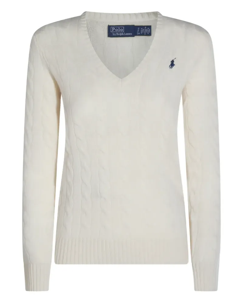 Ralph Lauren Pullover mit Zopfmuster - Weiß Weiß