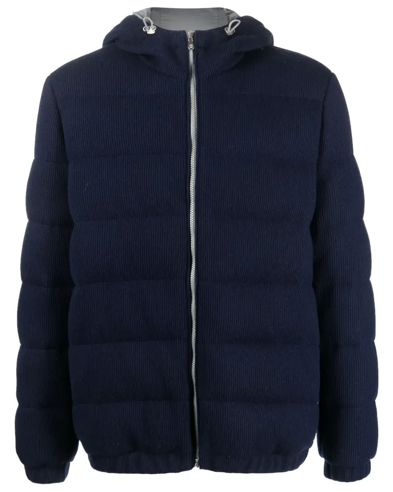 Brunello Cucinelli Daunenjacke aus Kaschmir - Blau Blau