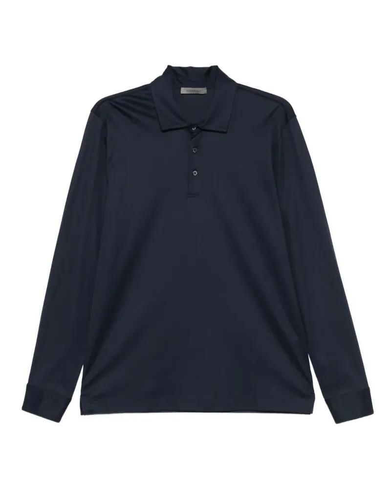 Corneliani Langärmeliges Poloshirt - Schwarz Schwarz