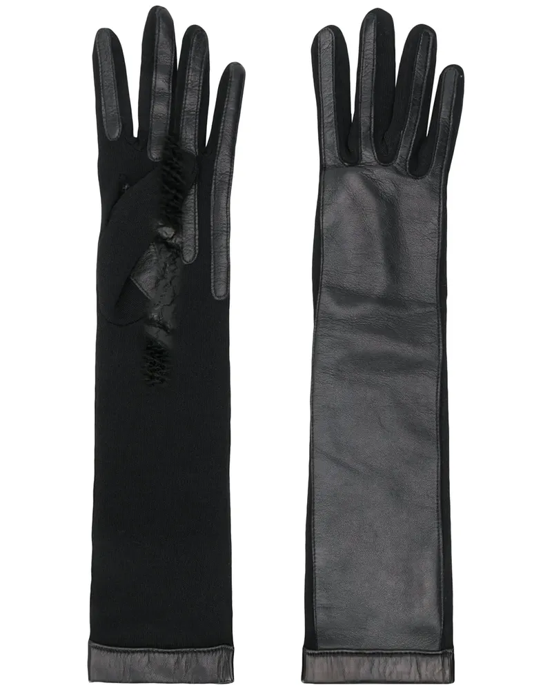 Lanvin Lange Handschuhe - Schwarz Schwarz