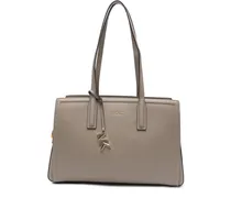 Mittelgroße Laila Tote Bag mit Logo-Schild - Grau