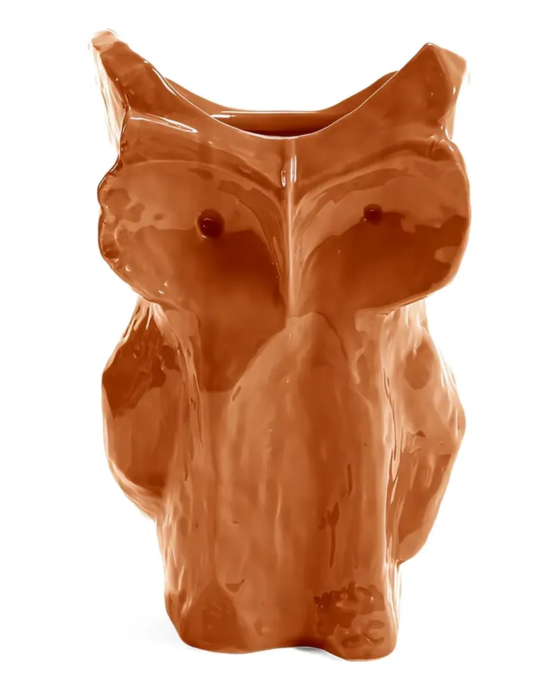 Serax x Marni owl-shaped ceramic vase (19.5cmx19.5cmx30cm) - Orange Orange