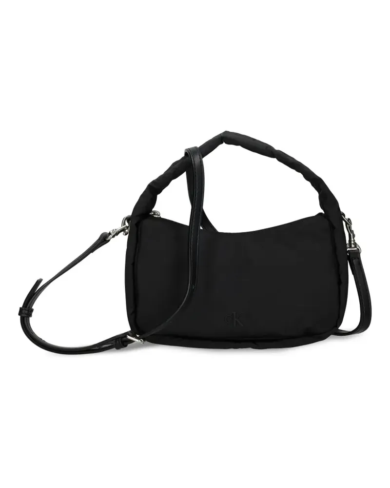 Calvin Klein Schultertasche mit Logo-Applikation - Schwarz Schwarz