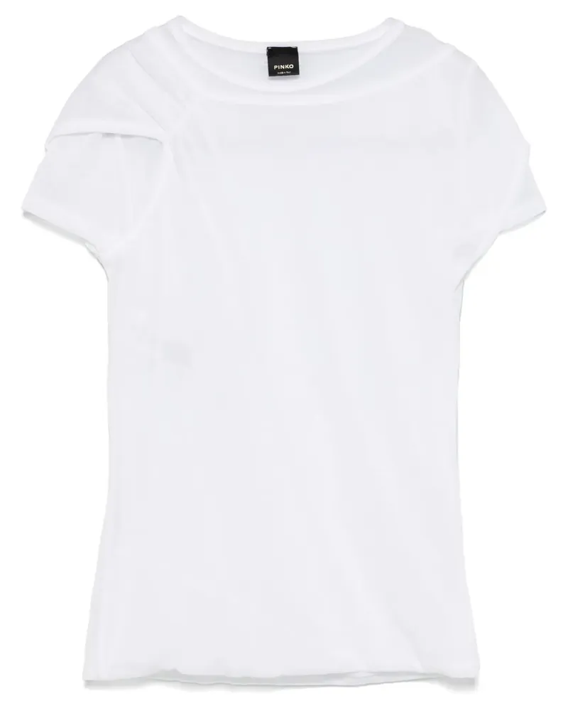 Pinko T-Shirt im Layering-Look - Weiß Weiß