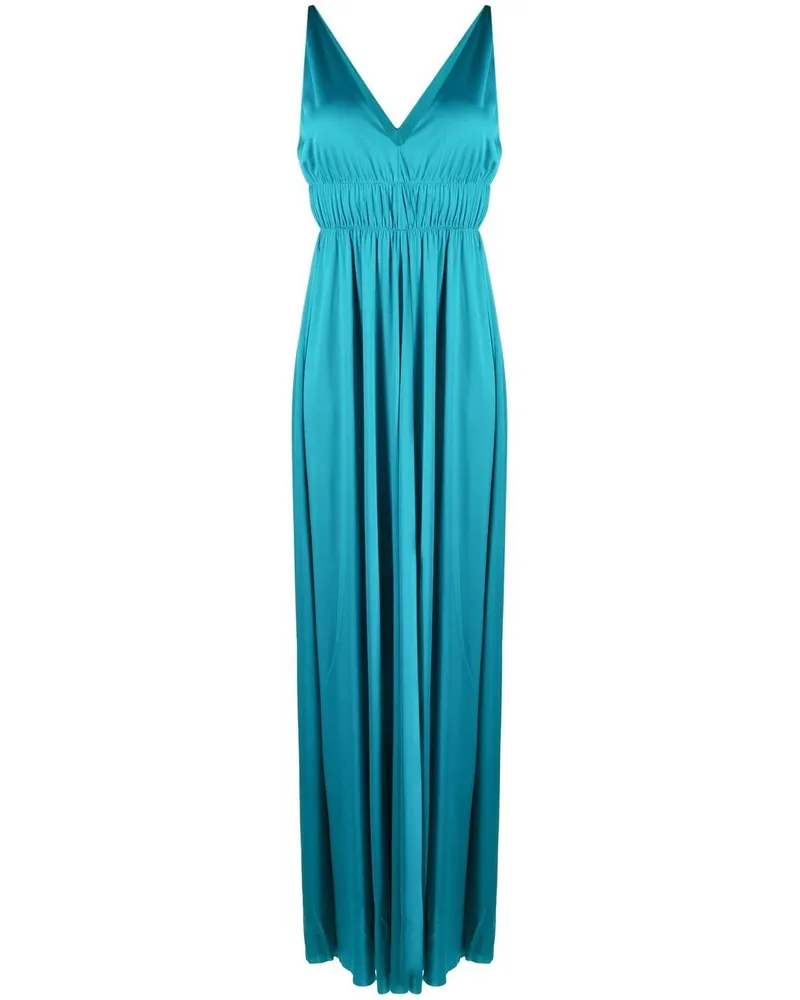 P.A.R.O.S.H. P.A.R.O H. Gerafftes Kleid - Blau Blau