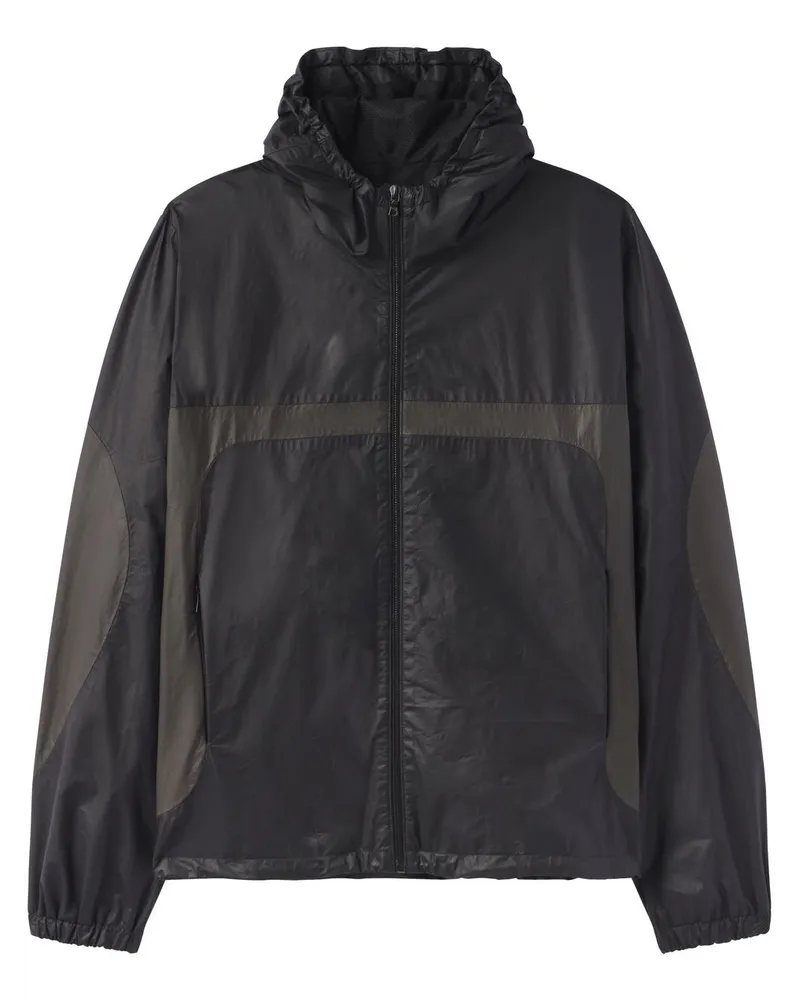 John Elliott + Co Windjacke aus Leder Schwarz