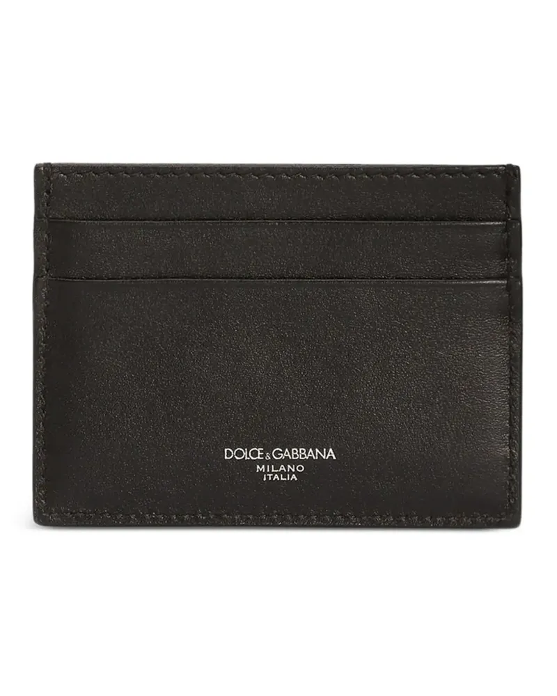 Dolce & Gabbana woven cardholder - Schwarz Schwarz
