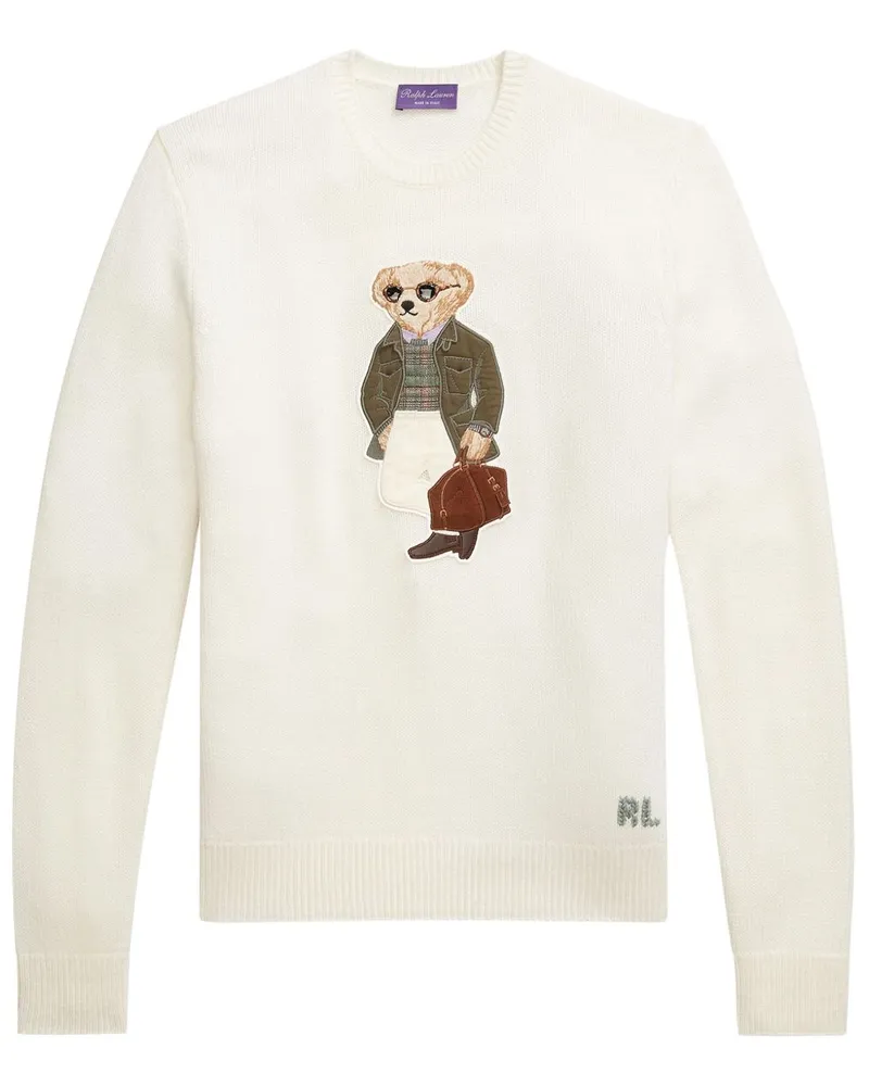 Ralph Lauren Pullover mit Polo Bear-Stickerei - Weiß Weiß