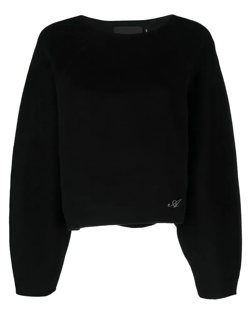 Axel Arigato Pullover mit Logo-Stickerei - Schwarz Schwarz