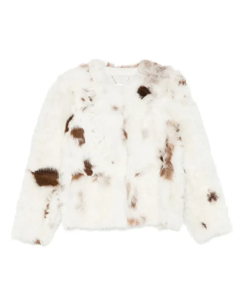 Zimmermann Hypnotic Spot shearling jacket - Nude Nude