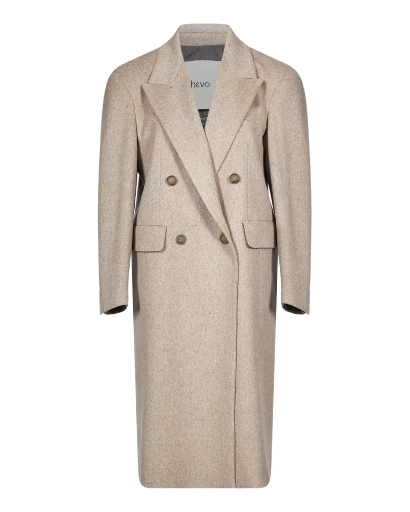 Hevò Martina Franca double-breasted coat - Grau Grau