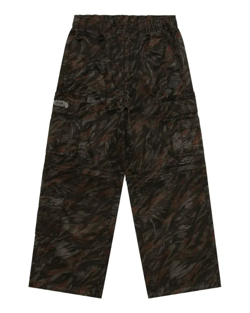 BAPE Wandelbare Cargohose mit Camouflage-Print - Schwarz Schwarz