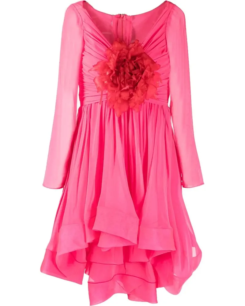 Giambattista Valli Kleid mit asymmetrischem Saum - Rosa Rosa