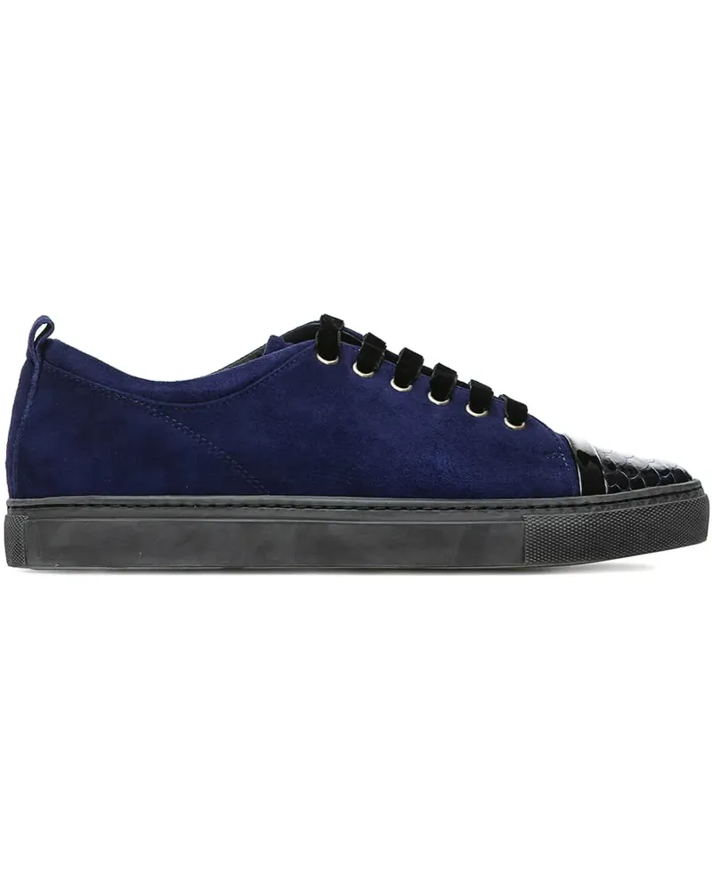 Lanvin Sneakers mit Wildleder-Baseballkappe - Blau Blau
