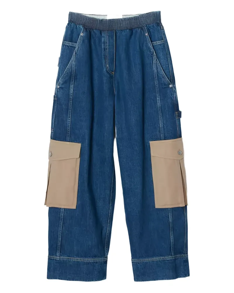 3.1 phillip lim Patchwork-Hose mit Taschen - Blau Blau