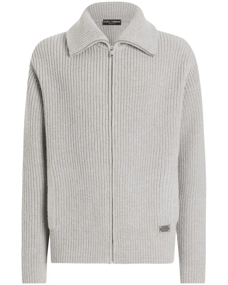 Dolce & Gabbana Cardigan in Fischerstrick - Grau Grau
