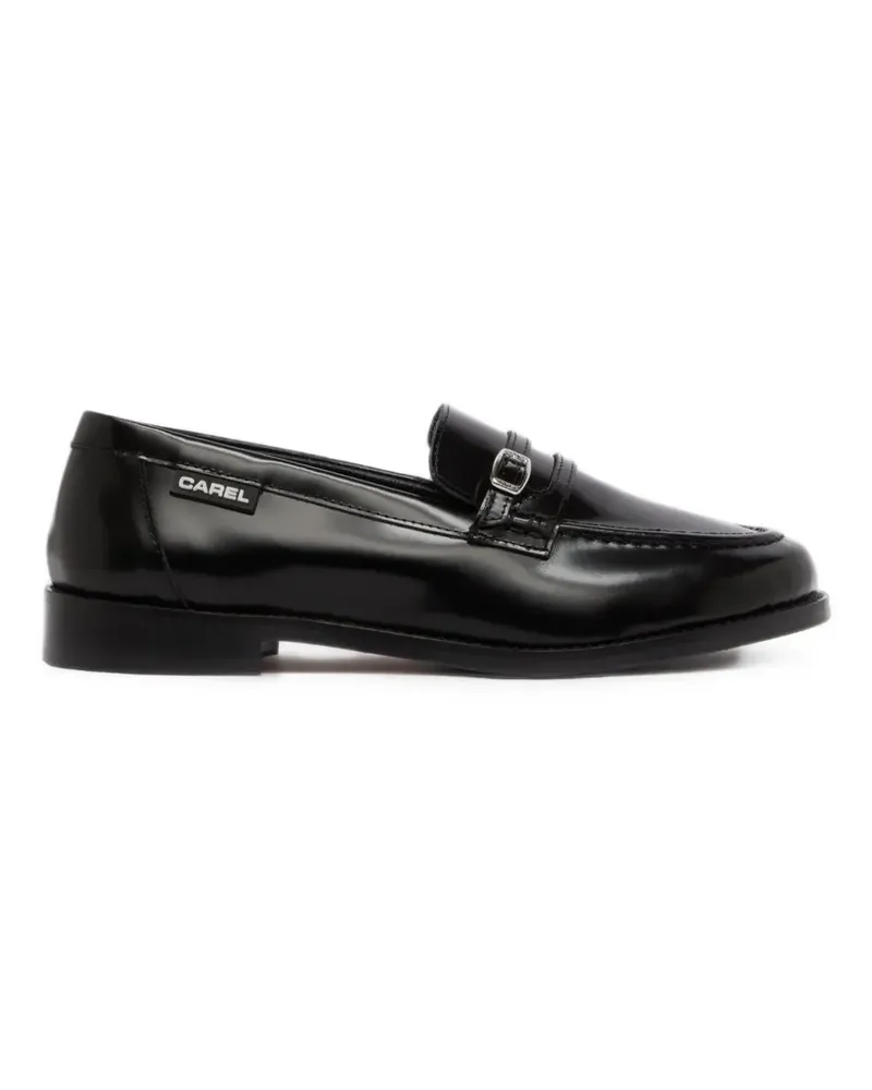 Carel Gina Loafer mit Schnallenriemen - Schwarz Schwarz