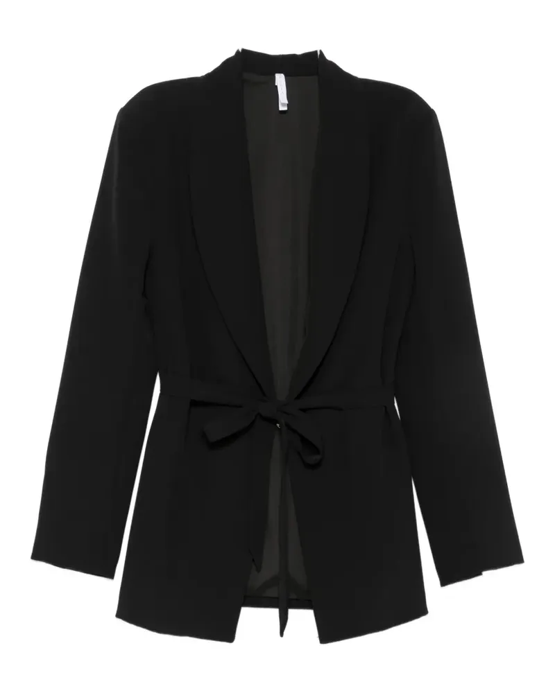 IMPERIAL belted shawl-lapel jacket - Schwarz Schwarz