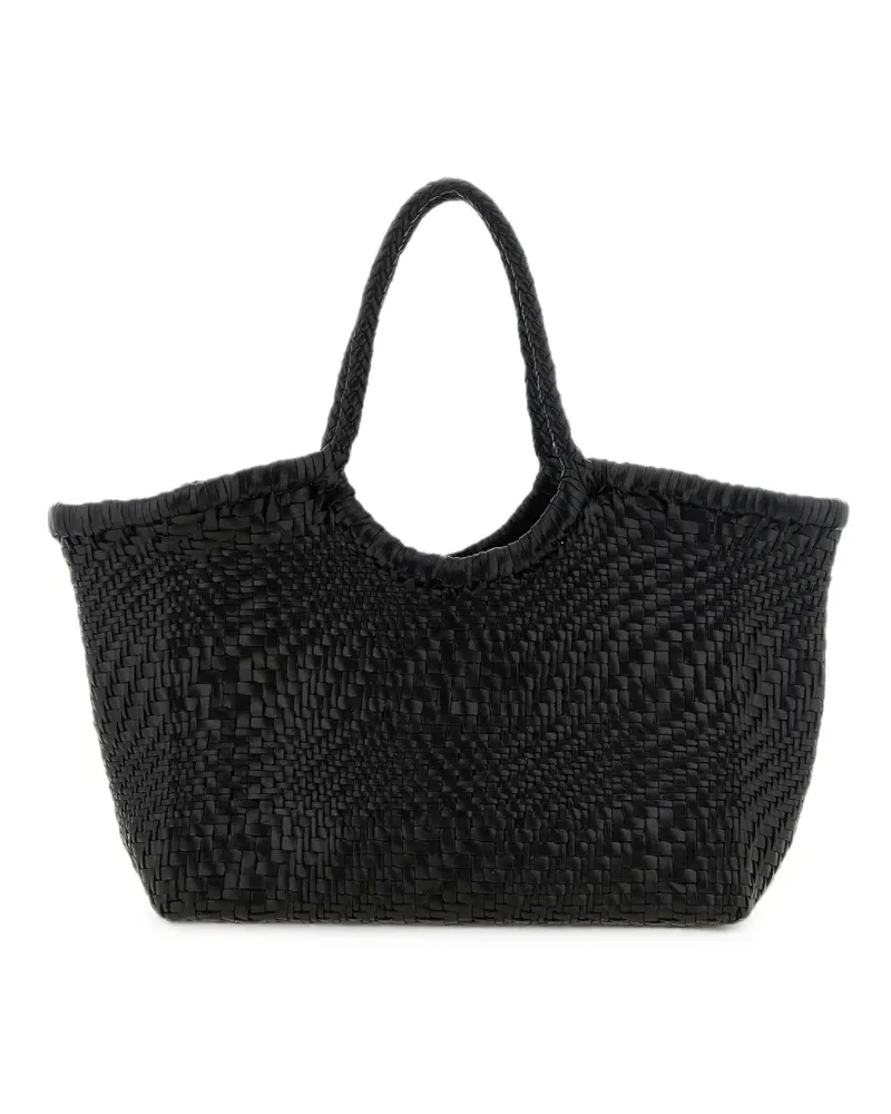 Dragon Diffusion Nantucket Optical woven tote bag - Schwarz Schwarz