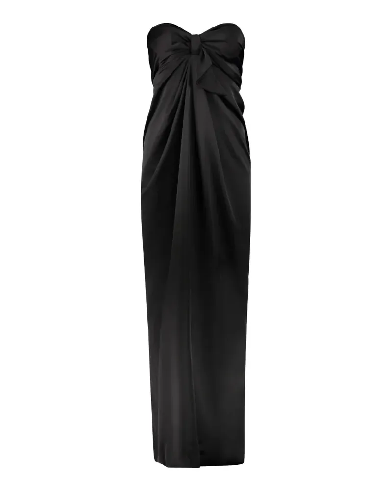 ELLERY knot-detail strapless maxi dress - Schwarz Schwarz