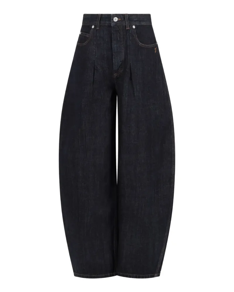 Jacquemus Le de-Nîmes Ovalo Jeans mit Falten - Blau Blau