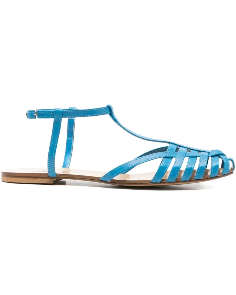 Anna F. 512 Römersandalen mit T-Riemen - Blau Blau