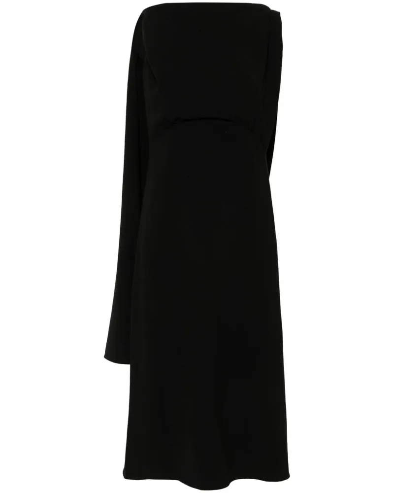 Proenza Schouler Maude Midikleid - Schwarz Schwarz