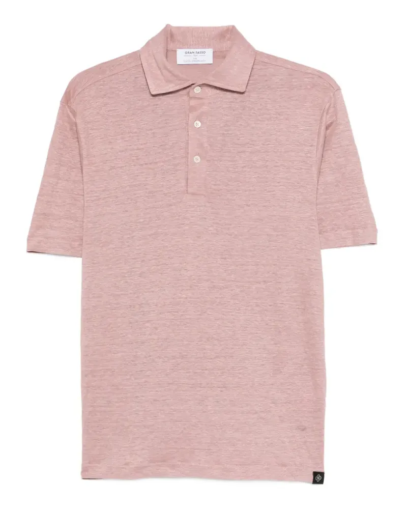 Gran Sasso Poloshirt mit Logo-Patch - Rosa Rosa